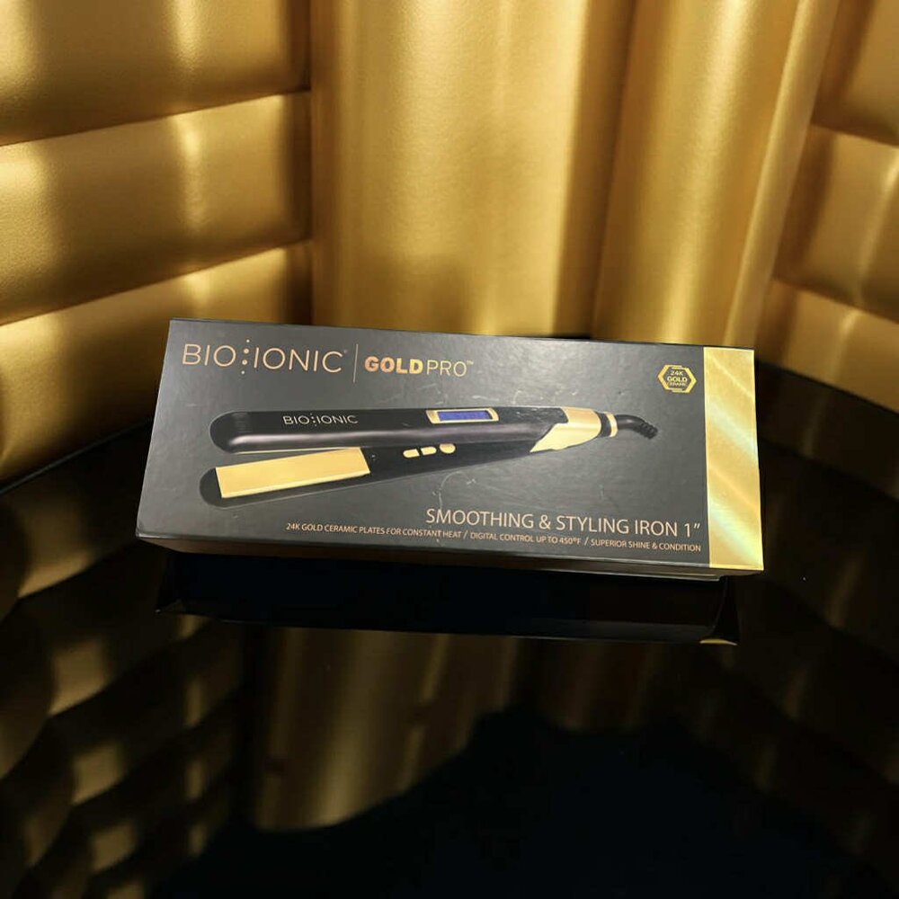 Bio Ionic GoldPro Styling Flat Iron - 1”